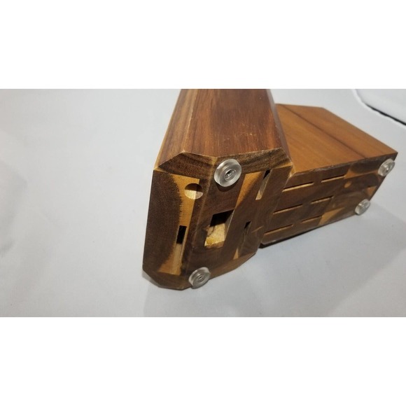 Cangshan Solid Walnut Wood *Knife Block Only* for 11 Piece Cutlery NOB - Picture 7 of 7